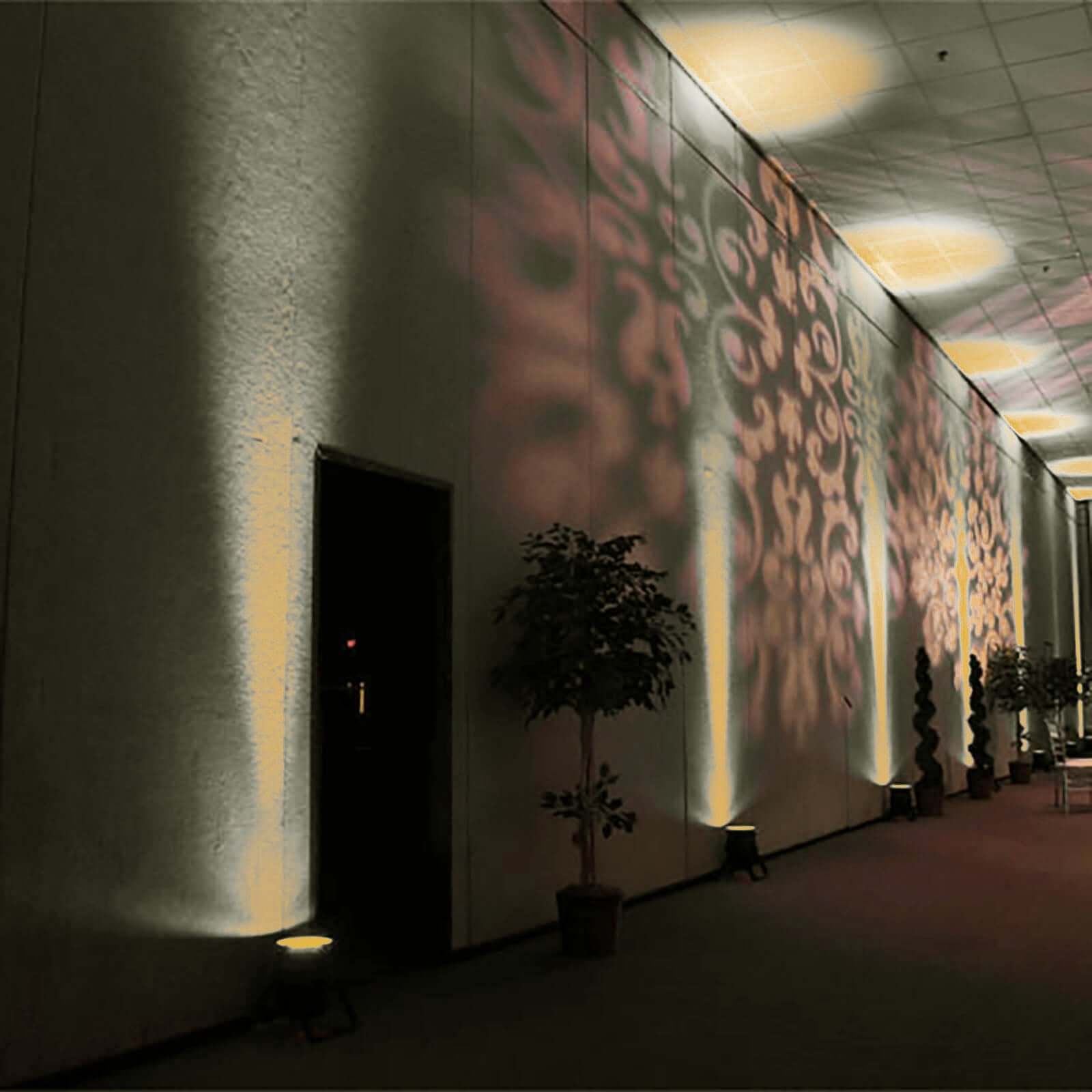 6W Warm White LED Backdrop Uplight, Indoor Outdoor Landscape Spotlight