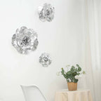 2 Pack 24" Large Silver Real Touch Artificial Foam DIY Craft Roses