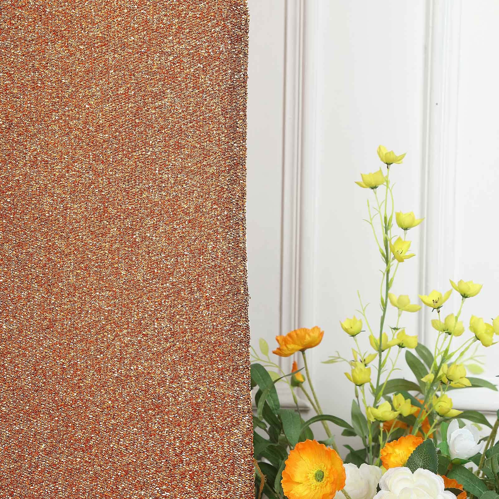 5ft Antique Gold Shimmer Tinsel Spandex Chiara Backdrop Stand Cover For Fitted Round Top Wedding Arch