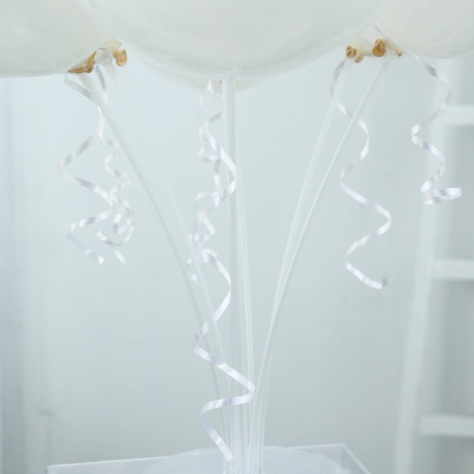 Set of 4 Balloon Arch Kit - Decorating Strips, Balloon Tie Tool, Glue Dots and Curling Ribbon for Party Decorations