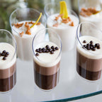 24-Pack Plastic Appetizer Cups Clear Diminutive Flasket - Lightweight Disposable Cups for Treats 3oz