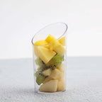 24-Pack Plastic Appetizer Cups Clear Diminutive Flasket - Lightweight Disposable Cups for Treats 3oz