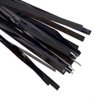7.5ft Long Metallic Black Foil Tassels Fringe Garland, Tinsel Streamer Party Backdrop Decorations