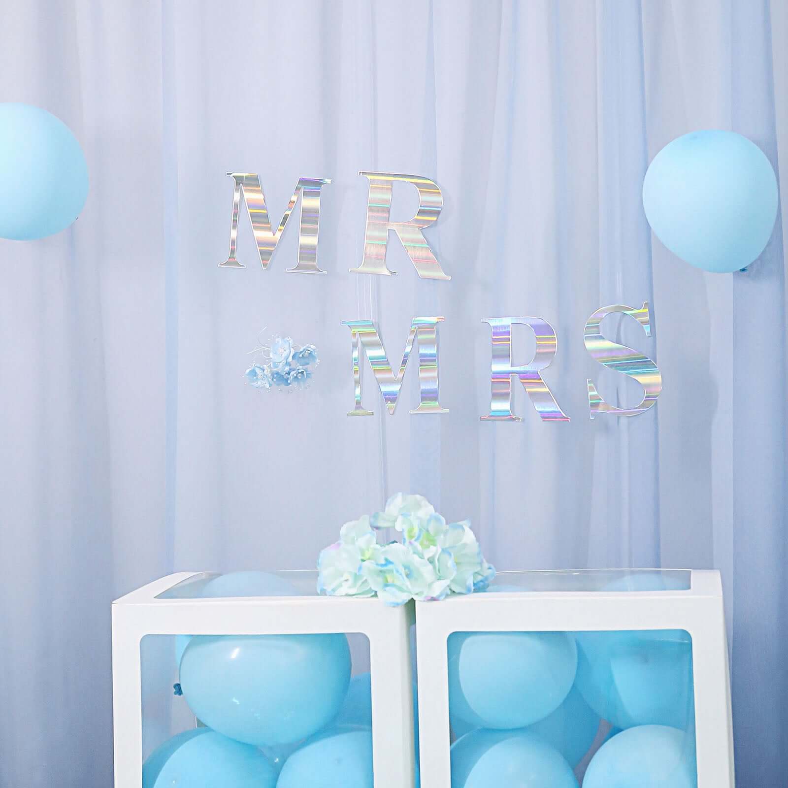 4 Pack - 5" Iridescent Alphabet Stickers Banner, Customizable Stick on Letters and Numbers - D