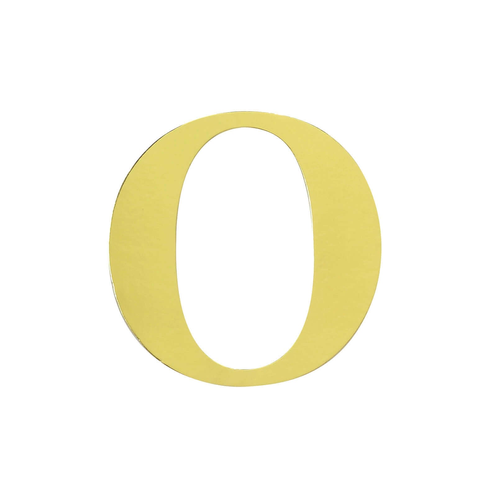 4 Pack 5" Metallic Gold Alphabet Stickers Banner, Customizable Stick on Gold Letters - O