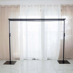 10ft DIY Triple Cross Bars and Mounting Brackets For Backdrop Stands