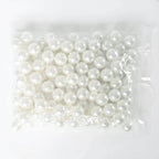 120-Pack Faux Craft Pearl Beads White - Glossy Beads with Holes for Vase Filler Jewelry Making Bridal Accessories & Event Decor 20mm