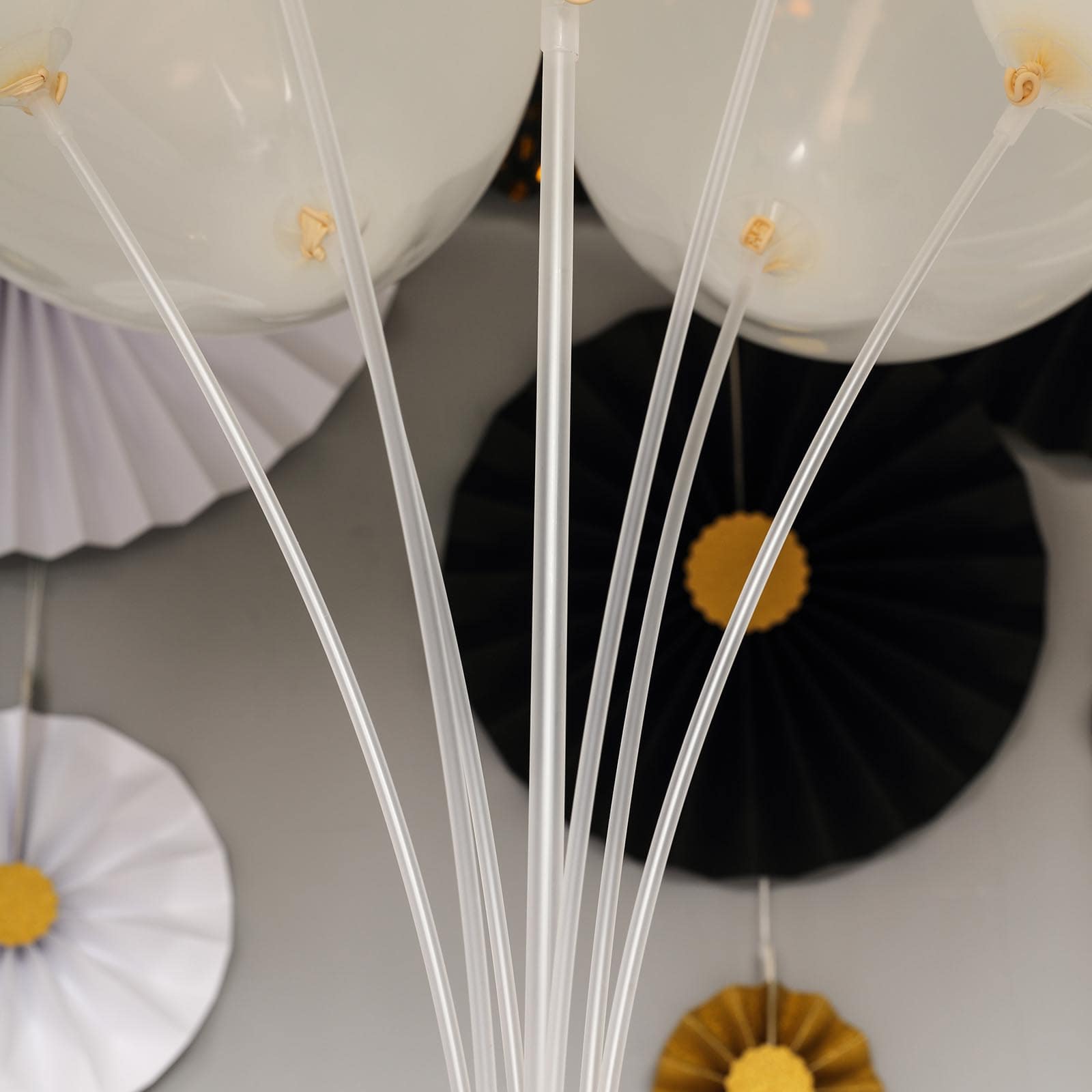 2 Pack Clear Balloon Centerpieces Holder, 30" Table Top Balloon Stand Stick Kit