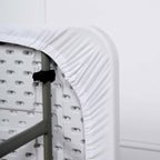 Spandex Rectangle 96"x30" Tablecloth Top Cover White - Stretchy, Wrinkle Free & Fitted Table Topper