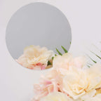 12 Pack Round Acrylic Mirror Wall Stickers, 8" Removable Wall Decals For Home Decor