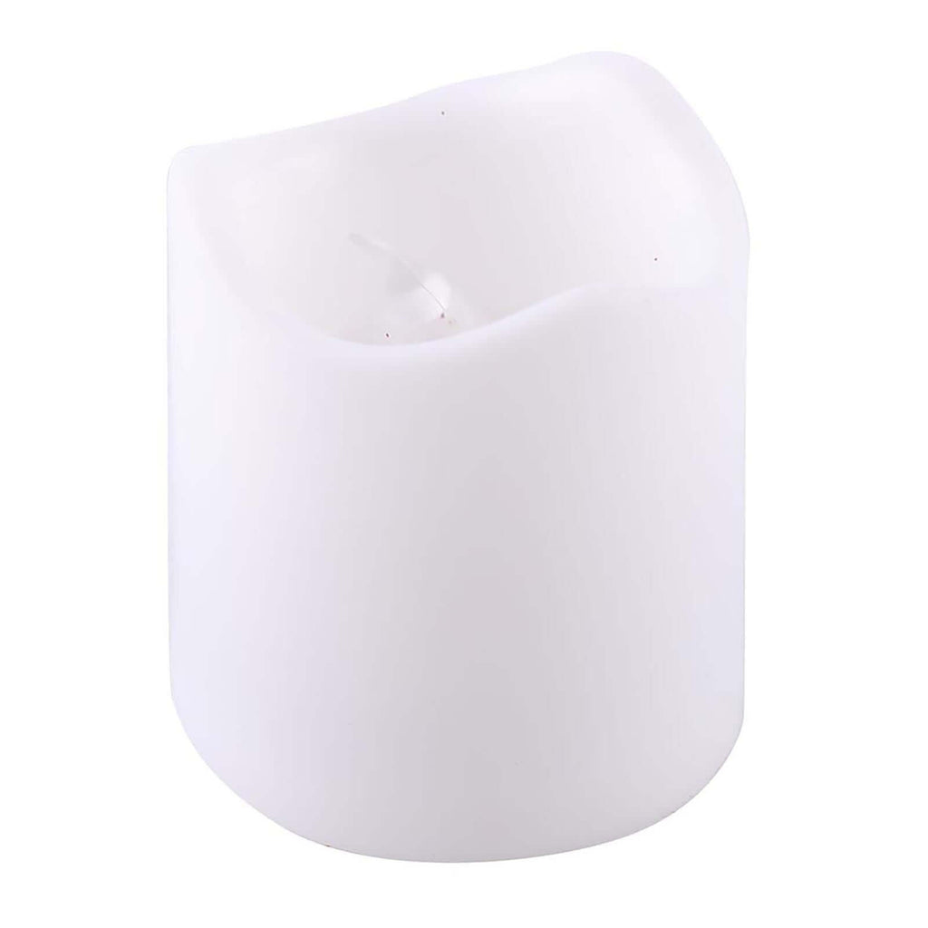 12-Pack LED Votive Candles Classic White Design - Reusable Flameless Battery Operated Lights