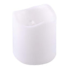 12-Pack LED Votive Candles Classic White Design - Reusable Flameless Battery Operated Lights