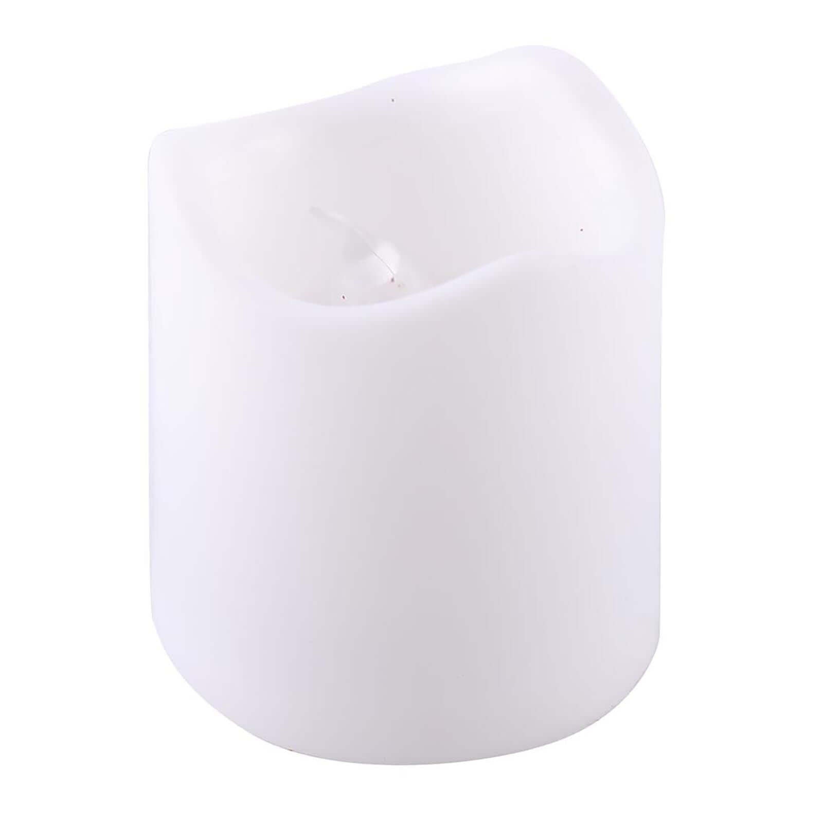 12-Pack LED Votive Candles Classic White Design - Reusable Flameless Battery Operated Lights
