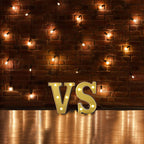 3D Marquee Letter "V" Warm White 5 LED Lights Gold - Chic Light-Up Decor for Events 6"