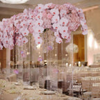 Set of 5 Clear Acrylic Display Boxes, Transparent Pedestal Risers with Interchangeable Lid and Base - 12",16",24",32",40"