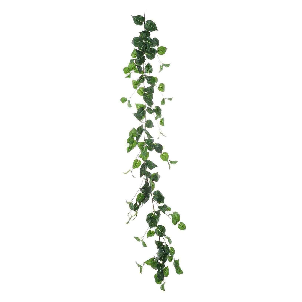 5ft Green Real Touch Artificial Poplar Leaf Garland, Flexible Vine