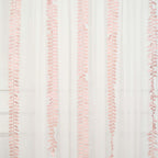 Taffeta Ribbon Sash with 4" Leaf Petal Design Dusty Rose 50ft - Sophisticated Artificial Fabric Garland