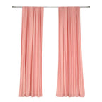 2 Pack Dusty Rose Scuba Polyester Event Curtain Drapes, Durable Flame Resistant Backdrop Event Panels Wrinkle Free with Rod Pockets - 10ftx10ft