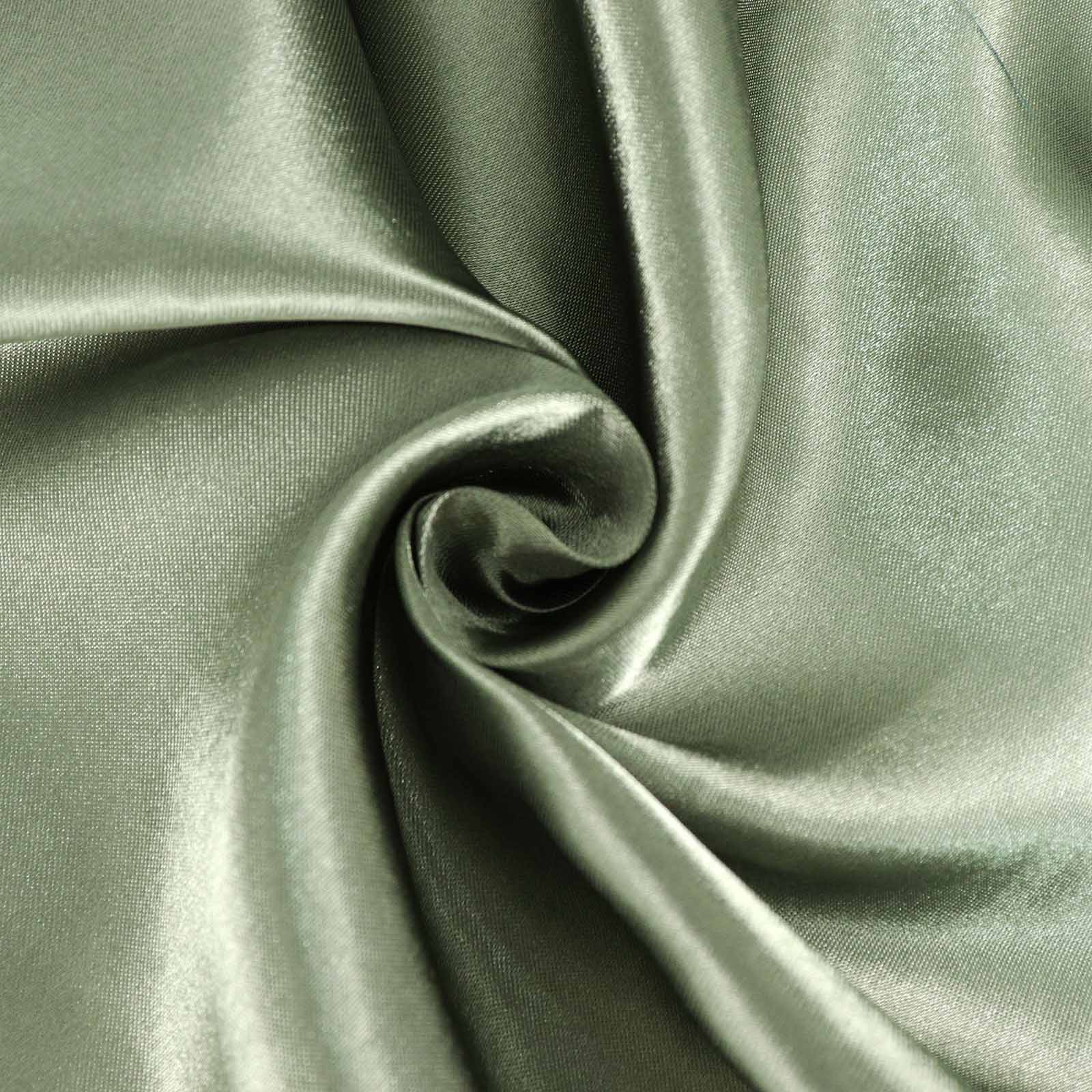 Satin 60"x60" Table Overlay Square Tablecloth Dusty Sage Green - Smooth Silky Touch Table Cover