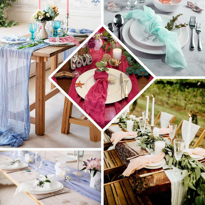 5 Pack Gauze Cheesecloth 24"x19" Napkins Natural Reusable Dinner Napkins