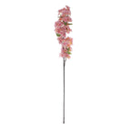 4 Bushes 40" Tall Pink Artificial Silk Cherry Blossom Flowers, Branches