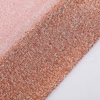 20ftx10ft Rose Gold Metallic Shimmer Tinsel Event Curtain Drapes, Backdrop Event Panel