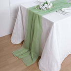 Chiffon 6ft Table Runner Sage Green - Flowy & Lightweight Table Decor