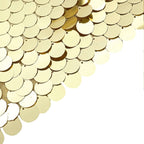 8ftx7ft Champagne Big Payette Sequin Sparkly Hexagon Backdrop Stand Cover