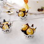 12-Pack Fillable Mini Crown Candy Container Silver - Regal Baby Shower Candy Treat Favor Containers 3"