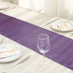 Satin 12"x108" Table Runner Violet Amethyst - Stylish Table Linen