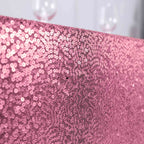 Sequin 90"x156" Rectangle Tablecloth Pink - Seamless Twinkling Table Cover