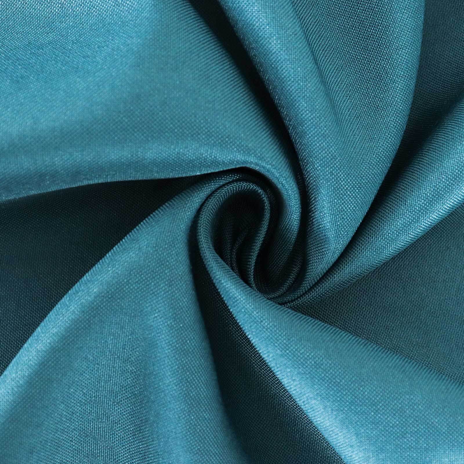 Polyester 90"x132" Rectangle Tablecloth Peacock Teal - Seamless Wrinkle-Resistant Table Cover