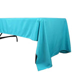 Polyester 60"x126" Rectangle Tablecloth Turquoise - Wrinkle-Resistant Table Cover