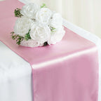 Satin 12"x108" Table Runner Pink - Stylish Table Linen