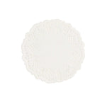 100 Pcs Paper 4" Round Placemats in White - Food Grade Lace Paper Doilies for Dessert Display & Table Decor