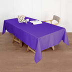 Polyester 60"x102" Rectangle Tablecloth Purple - Durable and Stylish Table Cover