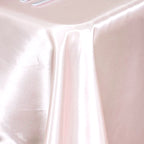 Satin Rectangular 60"x102" Tablecloth Blush - Smooth and Lustrous Table Cover