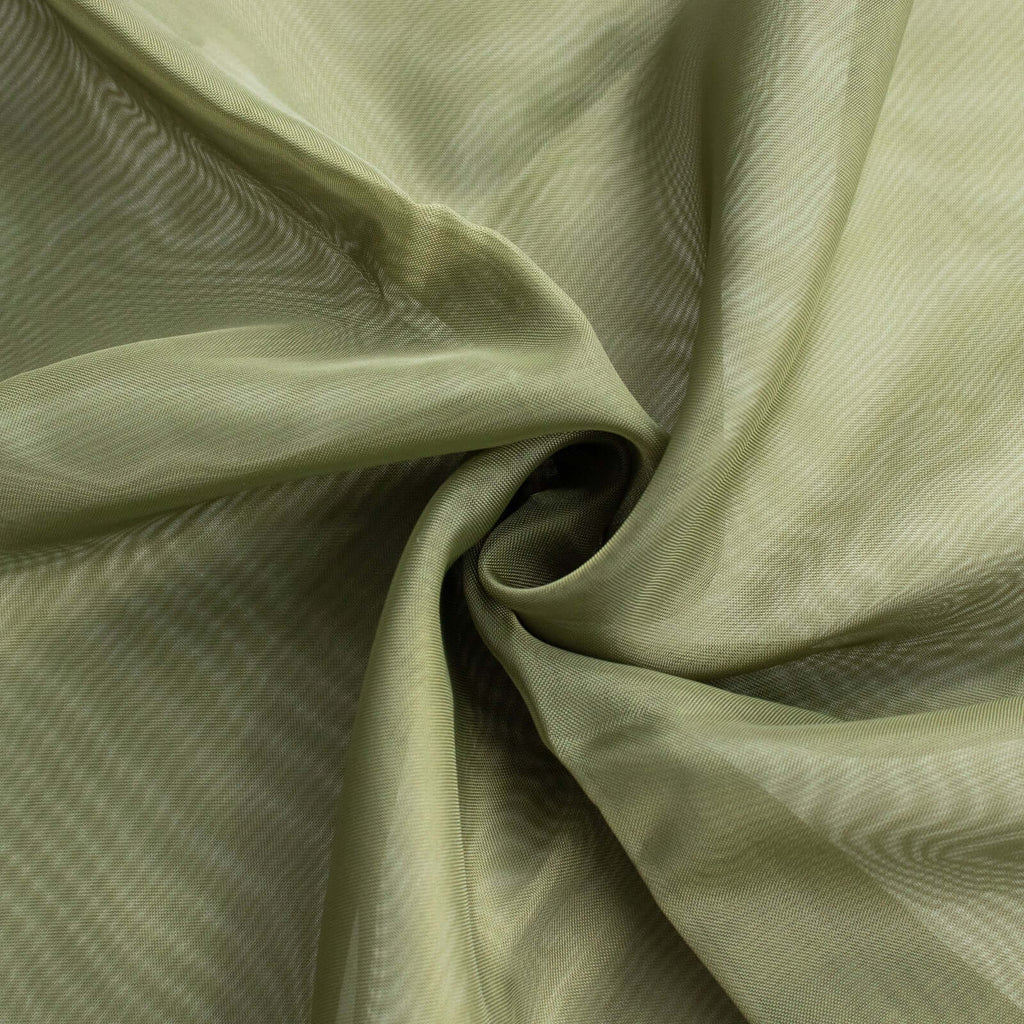 Chiffon Chair Sash with Curly Design Olive Green - Stylish Chair Decorations