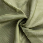 Chiffon Chair Sash with Curly Design Olive Green - Stylish Chair Decorations