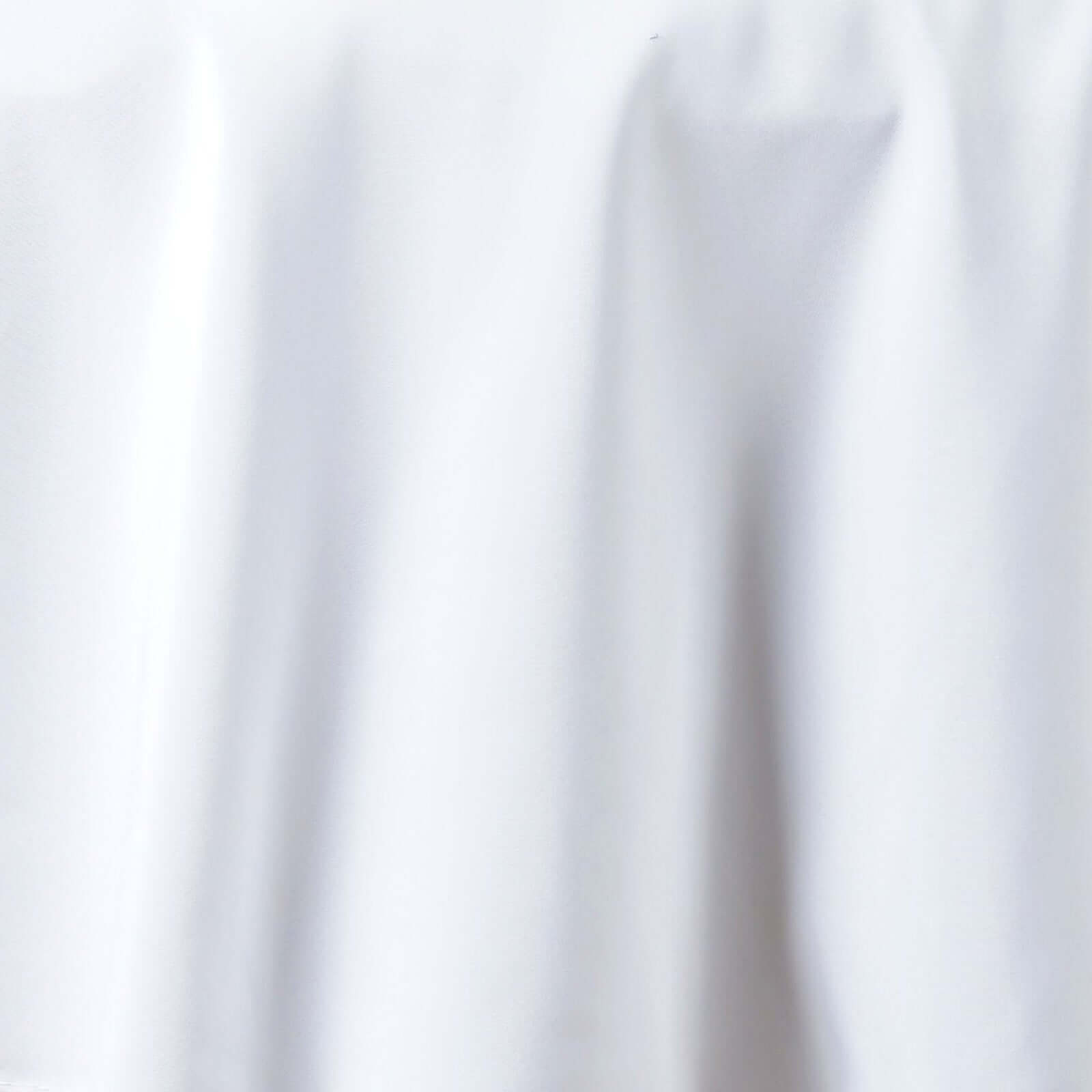 Premium Polyester 108" Round Tablecloth White - Wrinkle-Resistant 220GSM Table Cover for Weddings & Events