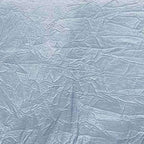 Taffeta 90"x90" Table Overlay Square Tablecloth Dusty Blue - Accordion Crinkle Table Cover