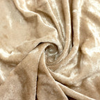 Beige Crushed Velvet Backdrop Curtain â€“ 8ft x 8ft Event Drape with Rod Pocket, Privacy Panel for Photo Booths & Events - Bell Racket Store