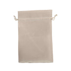 12 Pack 6"x9" Beige Satin Drawstring Wedding Party Favor Gift Bags