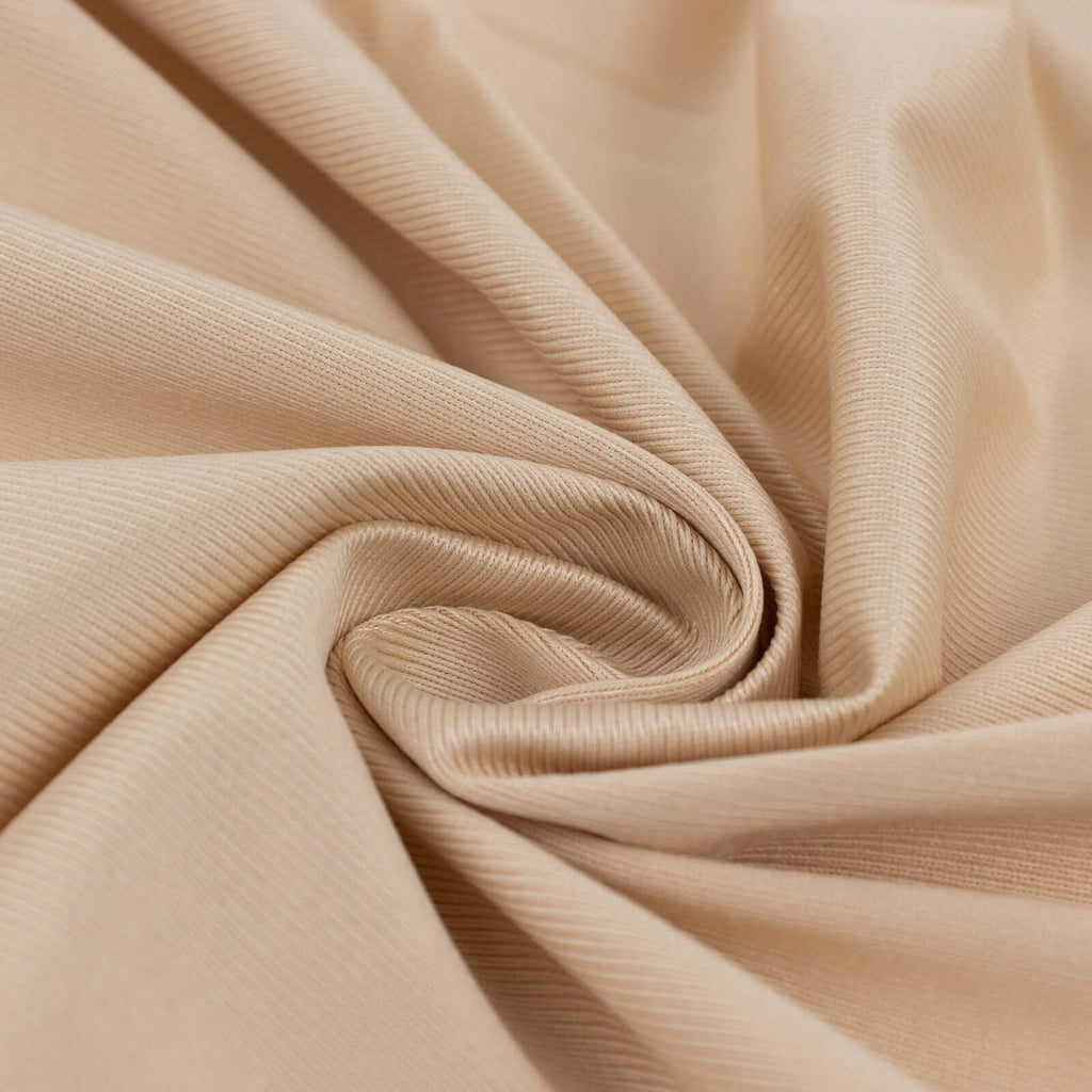 Beige Scuba Polyester Fabric Roll, Wrinkle Free DIY Craft Fabric Bolt - 60"x10 Yards - Bell Racket Store