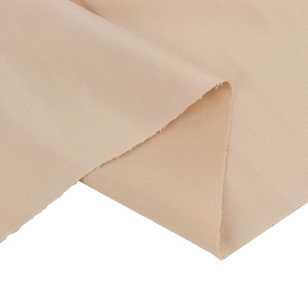 Beige Scuba Polyester Fabric Roll, Wrinkle Free DIY Craft Fabric Bolt - 60"x10 Yards - Bell Racket Store