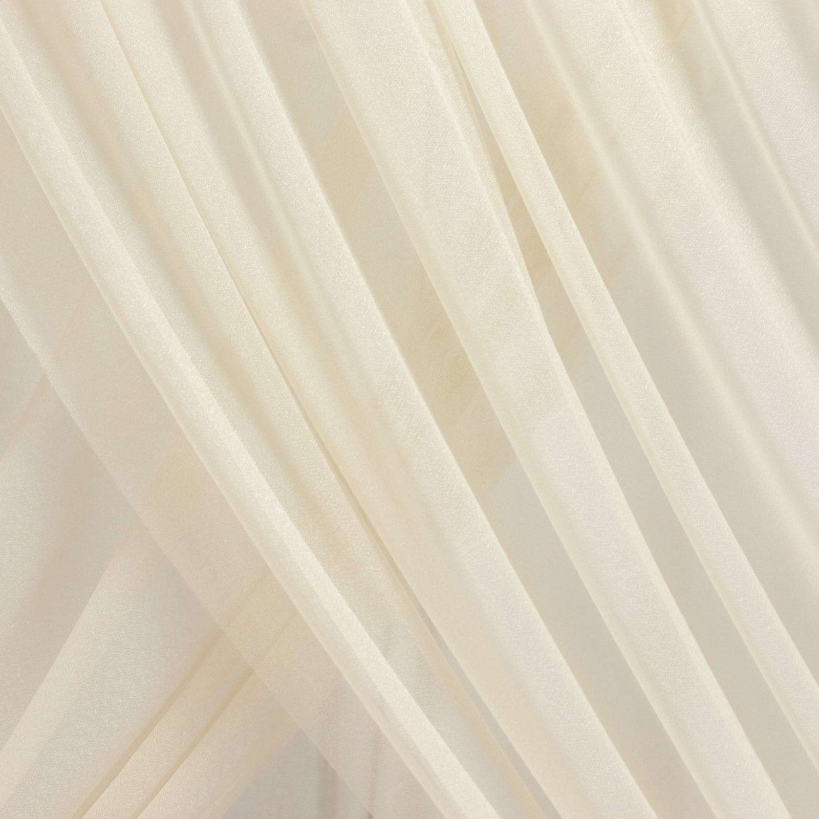 Beige Sheer Backdrop Drape â€“ 5ft x 14ft Wedding Arch & Ceiling Decor Panel, Wrinkle Free with Soft Shimmer - Bell Racket Store