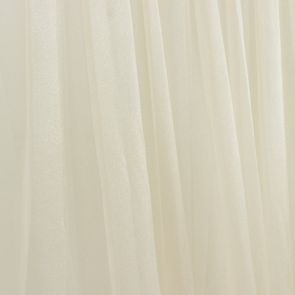 Beige Sheer Chiffon Valance Curtain 4ft x 5ft â€“ Wedding Arch Drape with Rod Pocket, Voile Backdrop Panel - Bell Racket Store
