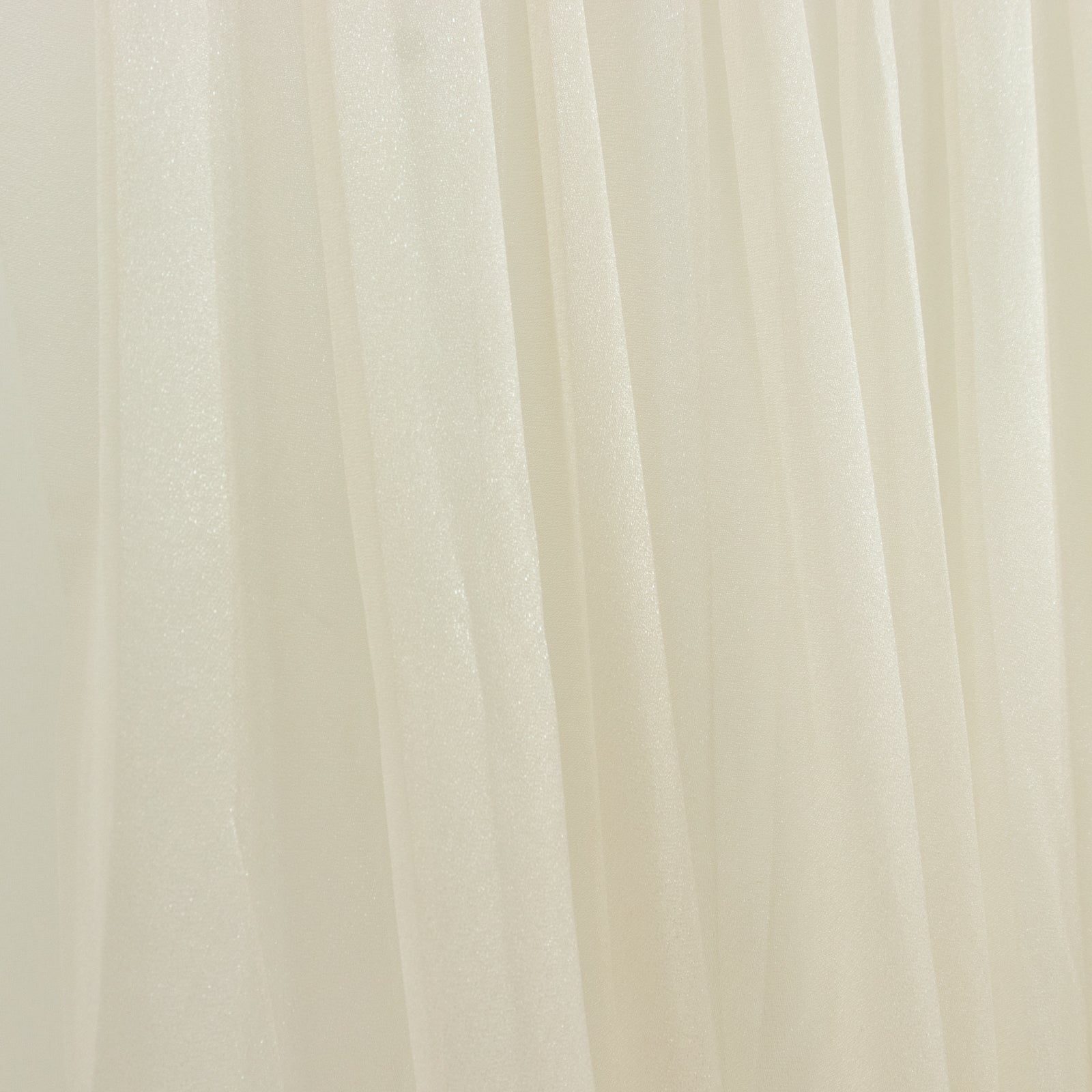 Beige Sheer Chiffon Valance Curtain 4ft x 5ft â€“ Wedding Arch Drape with Rod Pocket, Voile Backdrop Panel - Bell Racket Store