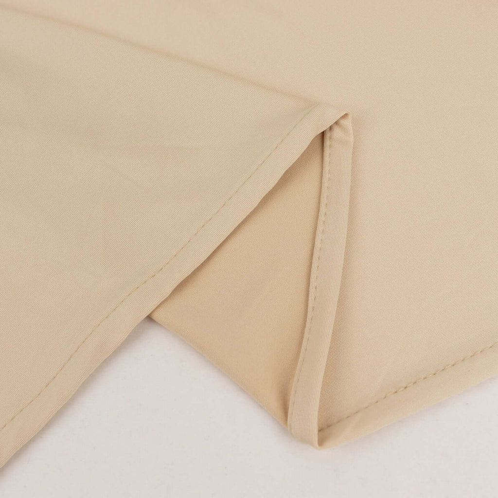 Beige Spandex 4 - Way Stretch Fabric Roll, DIY Craft Fabric Bolt - 60"x10 Yards - Bell Racket Store