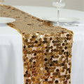 Big Payette Sequin 13"x108" Table Runner Gold - Dazzling Event Decoration